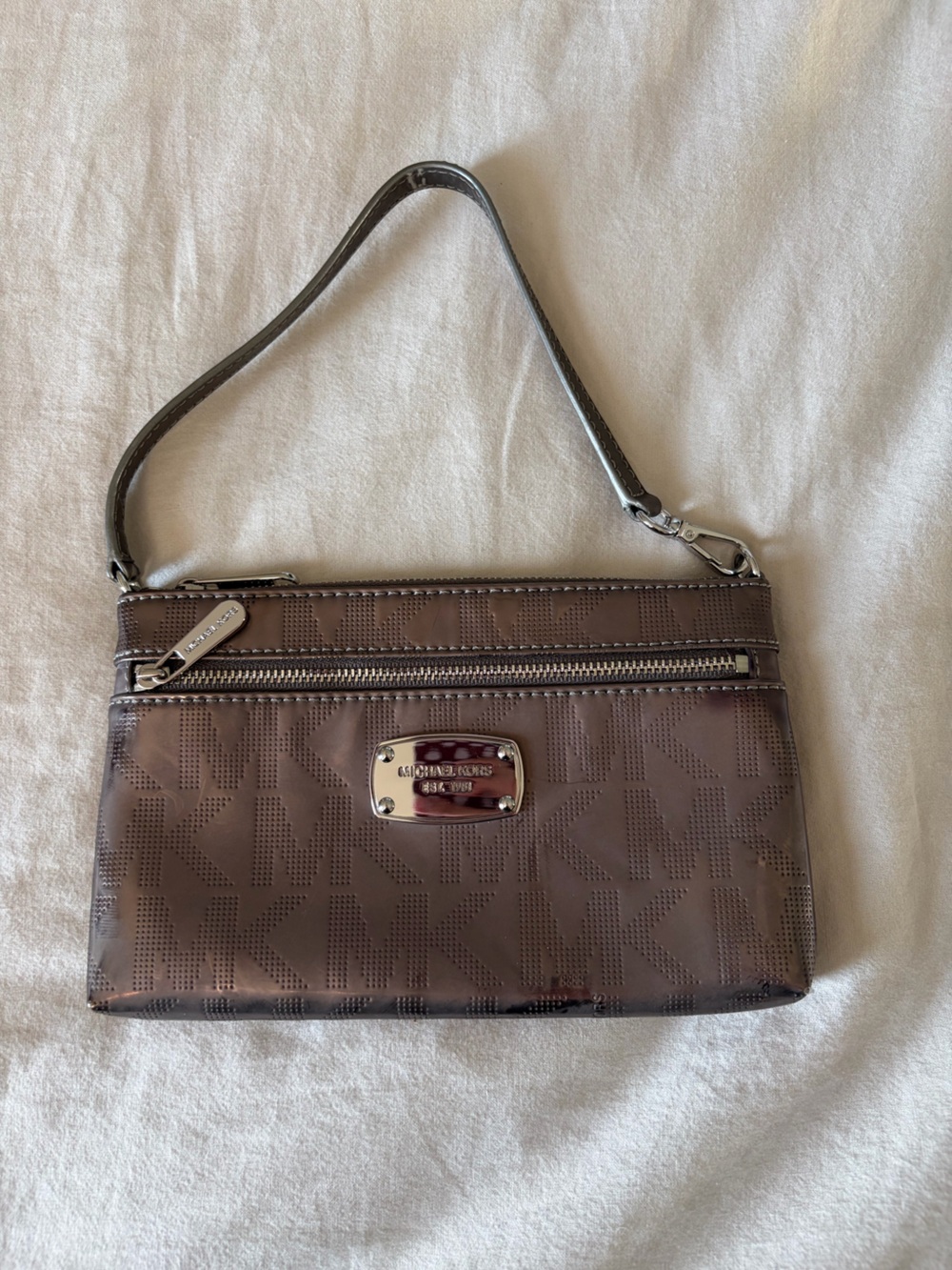 Michael Kors Metallic Wristlet